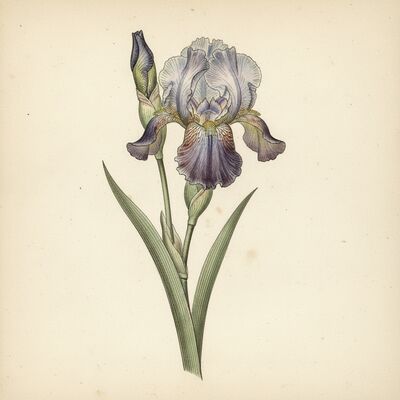 Iris botanical